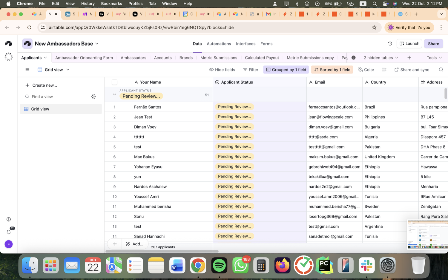 Creator Ambassador Program Ops - Airtable, Make.com & Zapier screenshot 43
